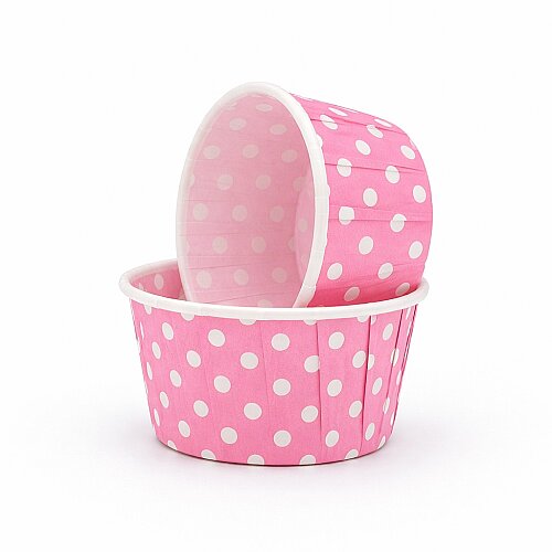 Dolphin Muffin-Kek Kapsülü Pembe Puantiyeli 25 Adet - Dolphin