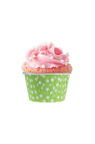Roll-up Muffin Kek Kapsülü Yeşil Puantiyeli 50 Adet - 3