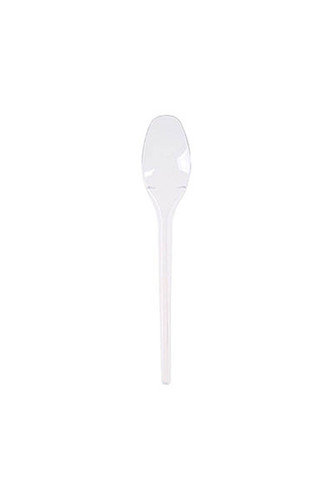 Plastik Tatlı Kaşık Şeffaf 100lü - 1