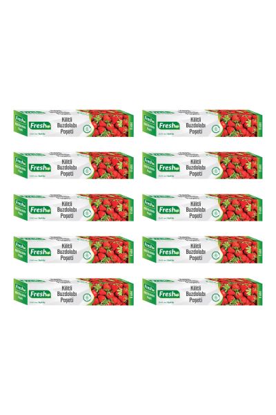Fresh-Up 23x31cm Ekonomik Kilitli Buzdolabı Poşeti 80 Adet - 1
