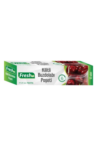 Fresh-Up - Fresh-Up Kilitli Buzdolabı Poşeti 17x23 12li