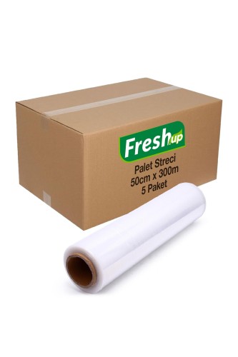 Roll-Up - Fresh Up Palet Streci 17mic 50cm x 300 metre 5 Adet Koli