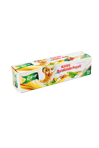 Roll-Up Kilitli Buzdolabı Poşeti 19x25cm 15li - 1
