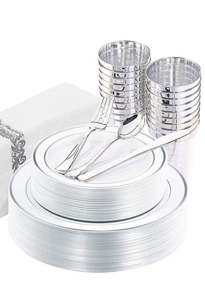 Metal Görünümlü Çatal-Kaşık-Bıçak Set 3 Parça