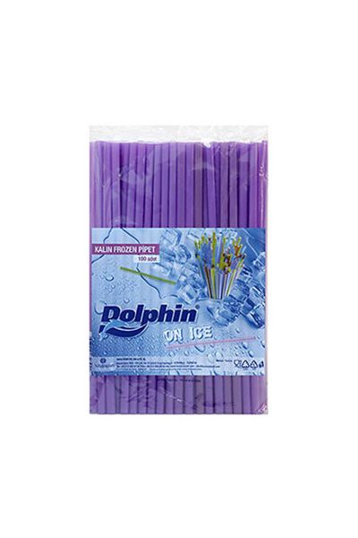 Dolphin Frozen Pipet Mor 22cm x 8mm 100lü