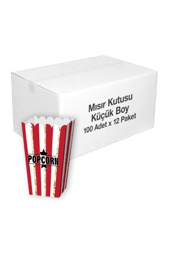 Roll-Up - Patlamış Mısır Kutusu Küçük 100lü x 12 Paket (Koli)