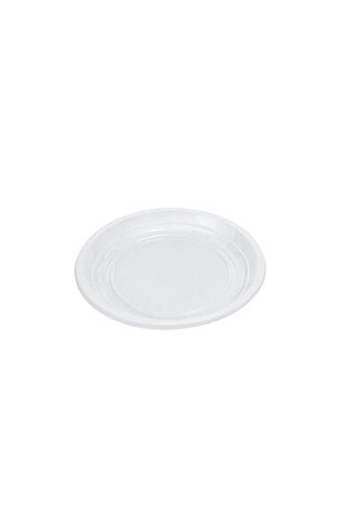Roll-Up Plastik Tabak Beyaz Ekonomik 21cm 100 Adet - 2