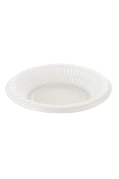 Plastik Tabak Beyaz Ekonomik 13,5cm 100 Adet - 1