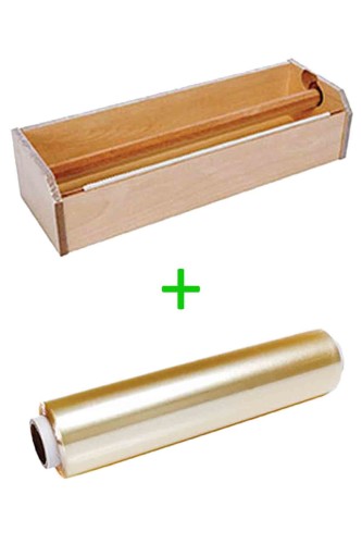 Roll-Up - Roll-Up 45x300m 9mic Streç Film ve Kesme Aparatı Seti 2 Parça