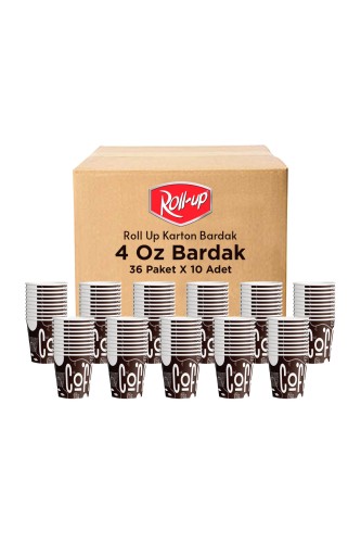 Roll-Up - Roll-Up 4oz Türk Kahvesi ve Espresso Karton Bardak 360 Adet (Koli)