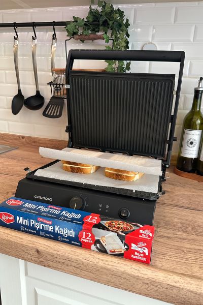 Roll-Up Airfry, Tost, Fırın İçin Mini Kesilmiş Pişirme Kağıdı 30x42cm 