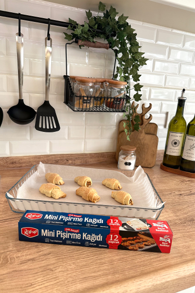 Roll-Up Airfry, Tost, Fırın İçin Mini Kesilmiş Pişirme Kağıdı 30x42cm 1 Adet - 2