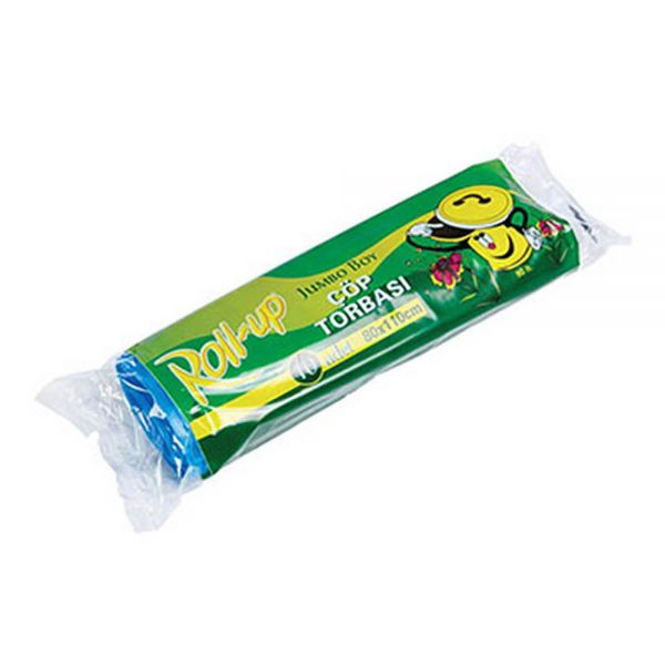 Roll Up Çöp Torbası Jumbo Boy 85x110cm 10lu - 1
