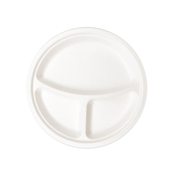 Roll-Up Doğa Dostu Tabak 26cm 3 Gözlü 25li - 1