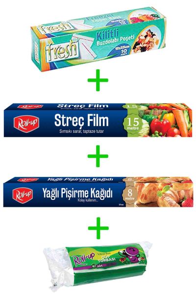Roll-Up Ekonomik Mutfak Seti 4 Parça Model 13