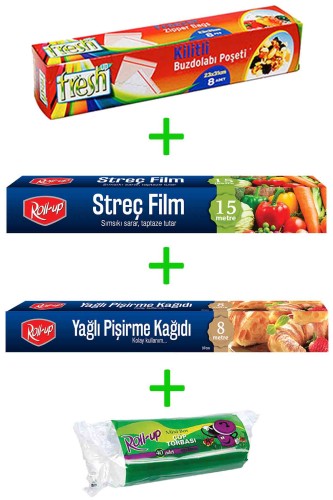 Roll-Up - Roll-Up Ekonomik Mutfak Seti 4 Parça Model 16