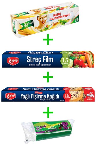 Roll-Up - Roll-Up Ekonomik Mutfak Seti 4 Parça Model 19