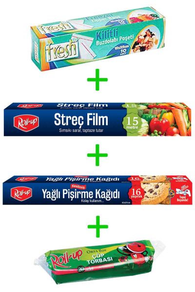 Roll-Up Ekonomik Mutfak Seti 4 Parça Model 23