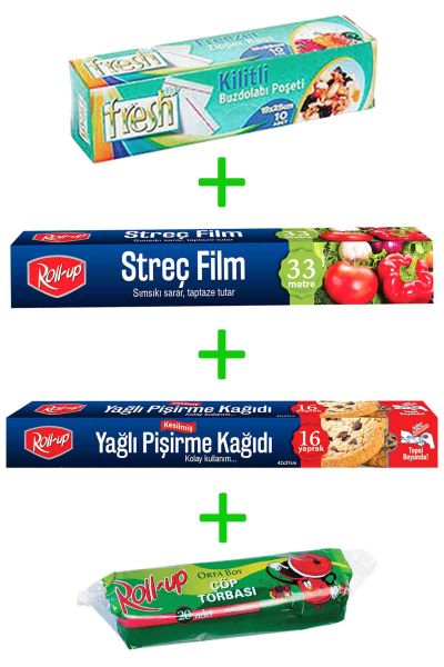 Roll-Up Ekonomik Mutfak Seti 4 Parça Model 32
