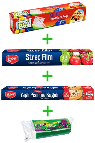 Roll-Up Ekonomik Mutfak Seti 4 Parça Model 34