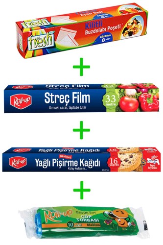 Roll-Up - Roll-Up Ekonomik Mutfak Seti 4 Parça Model 36