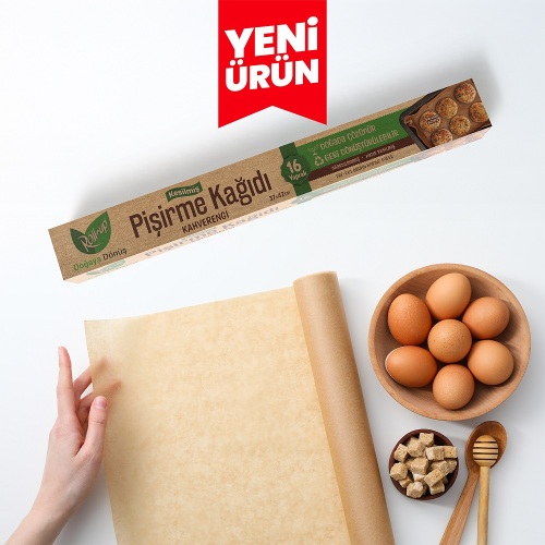 Roll-up Kahverengi Kesilmiş Pişirme Kağıdı 37cmx42cm 16 Yaprak 1 Adet - 2