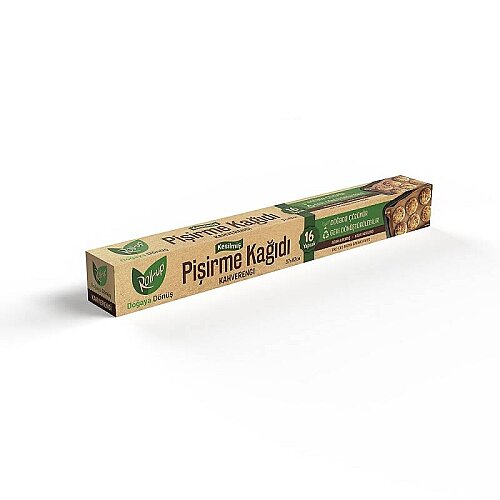 Roll-up Kahverengi Kesilmiş Pişirme Kağıdı 37cmx42cm 16 Yaprak 1 Adet - Roll-Up