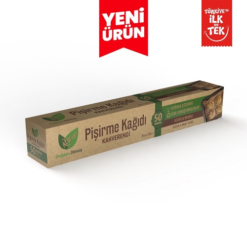 Roll-up Kahverengi Pişirme Kağıdı 37cmx50m 1 Adet - Roll-Up
