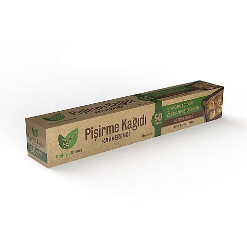 Roll-up Kahverengi Pişirme Kağıdı 37cmx50m 1 Adet - Roll-Up