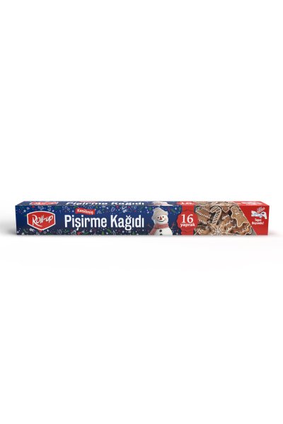Roll-Up Kış Temalı Kesilmiş Pişirme Kağıdı 37cm x 42cm 16 Yaprak - 1