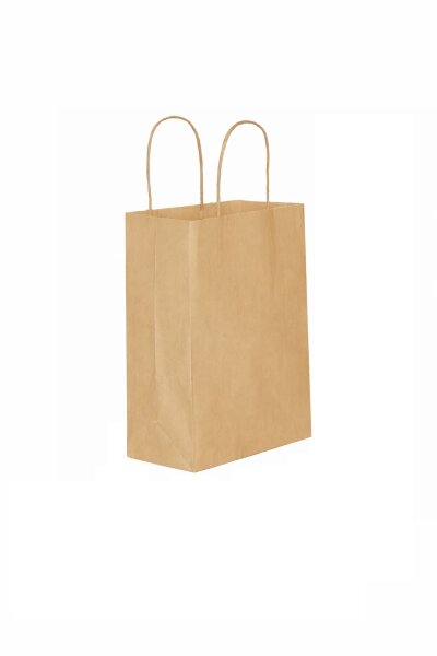 Roll-Up Kraft Çanta Naturel Büyük Boy 31x41cm 25li - 1