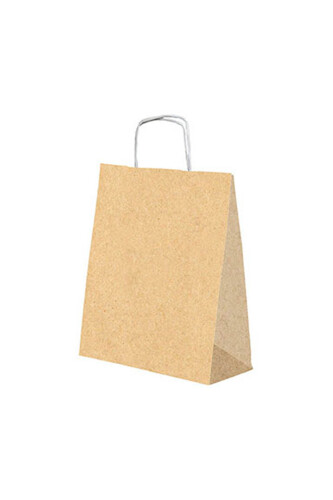Roll-Up Kraft Çanta Naturel Büyük Boy 31x41cm 25 Adet - 2