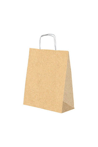 Roll-Up Kraft Çanta Naturel Büyük Boy 31x41cm 25 Adet - 2