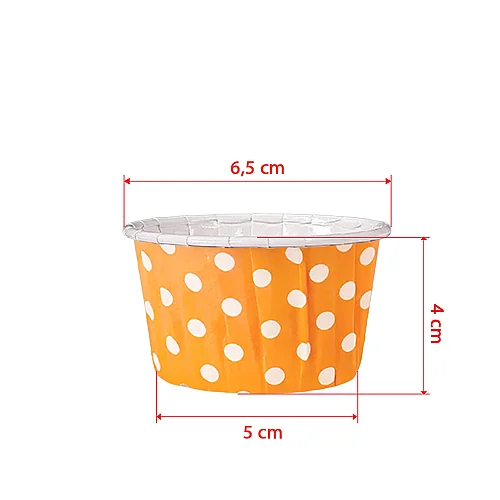 Roll-up Muffin Kek Kapsülü Turuncu 50 Adet - 2