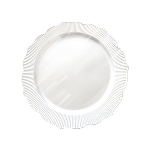 Roll-Up Plastik Kalın Tabak Büyük 26 cm Beyaz 6 Adet - Roll-Up