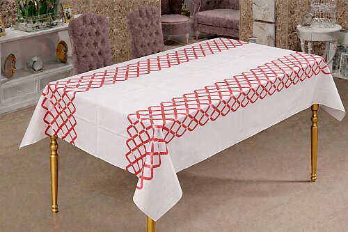 Roll-Up Rulo Kağıt Masa Örtüsü Kırmızı Kareli 100 * 150 cm 16 Yaprak 1 Rulo x 20 Paket - Roll-Up