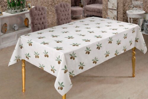 Roll-Up Rulo Kağıt Masa Örtüsü Zeytin Desenli 100 x 150cm 16 Yaprak - Roll-Up