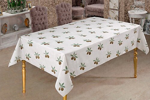 Roll-Up Rulo Kağıt Masa Örtüsü Zeytin Desenli 100 * 150 cm 16 Yaprak 1 Rulo - Roll-Up