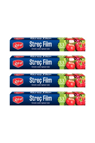 Roll-Up - Roll-Up Streç Film Set 30cm x 33 m 4 Adet