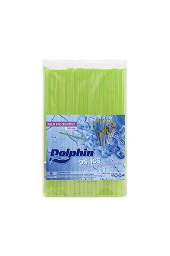 Dolphin Frozen Pipet Yeşil 22cm x 8mm 100lü - Thumbnail